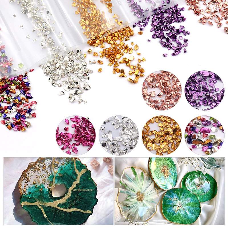 Epoxy Resin Colorful Metallic  – Gold Foil Flakes recenzja i cena