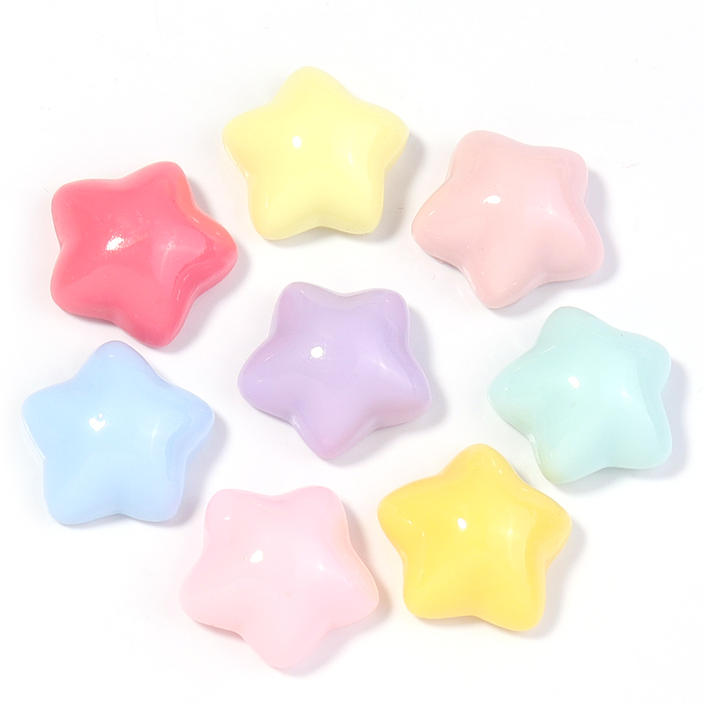 50pcs/lot 16mm Colorful Star R – Resin Crafts Diy recenzja i cena