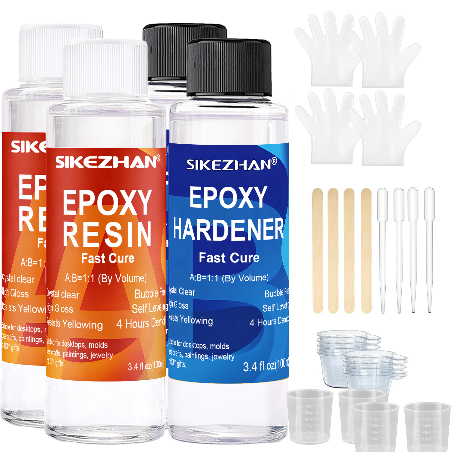 Clear Epoxy Resin AB Glue Hard – Resin Jewelry Kit recenzja i cena