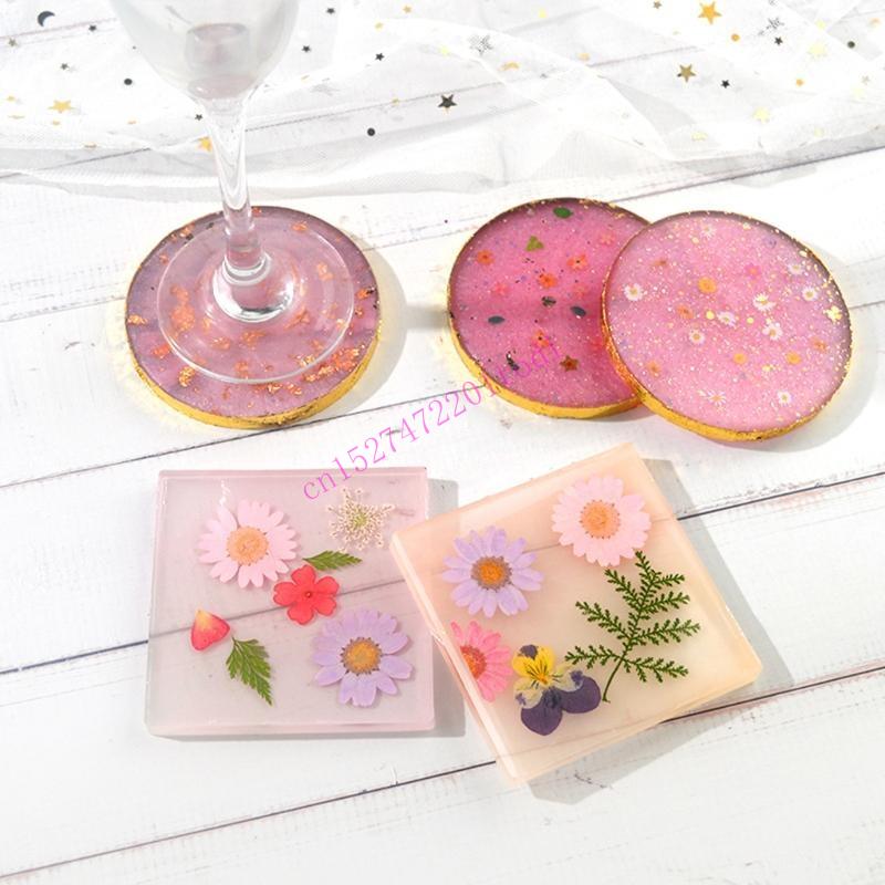 2Pcs Round Square Resin Mold G – Geode Mold Silicone recenzja i cena