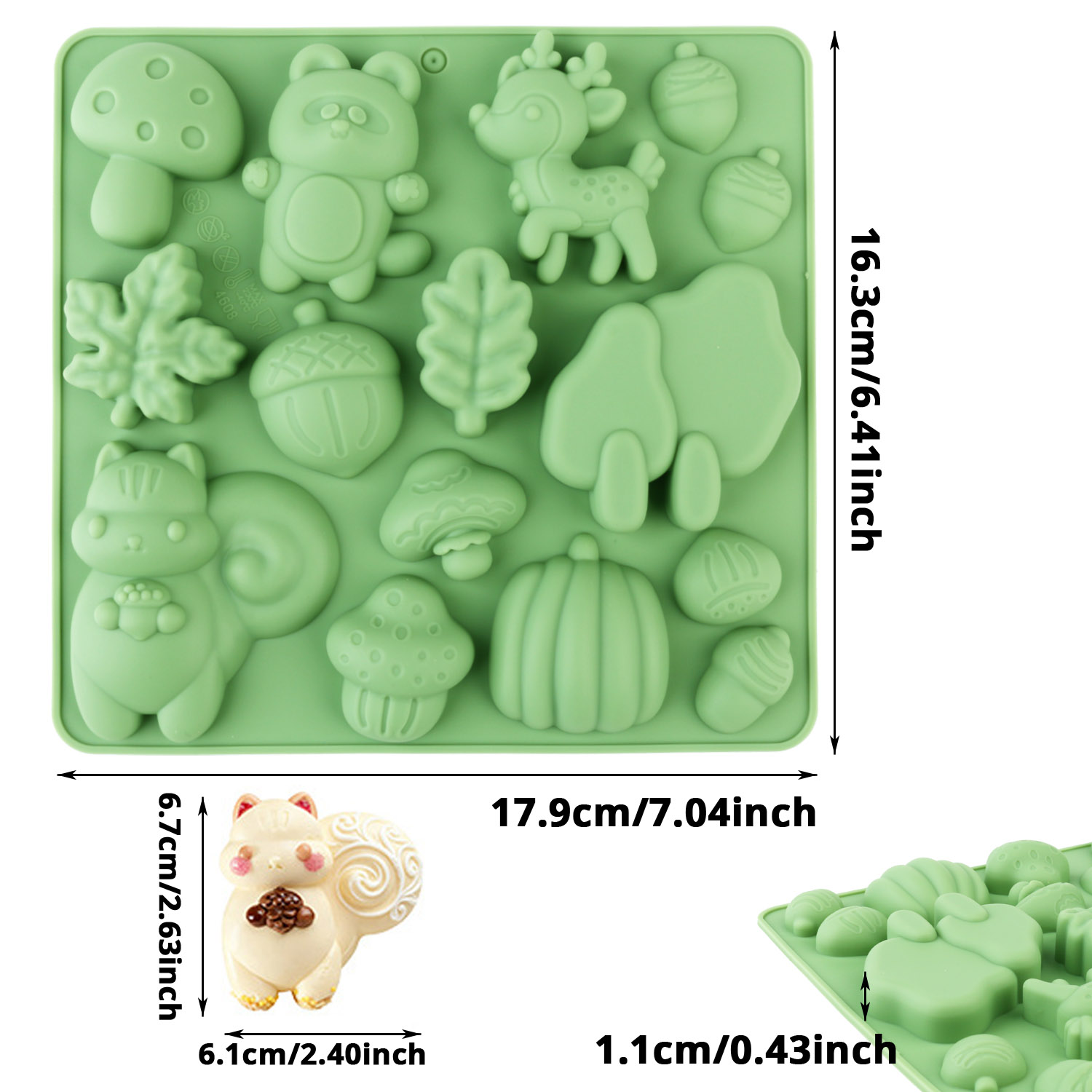 1 Silicone Cake Mold in the Sh – Resin Craft Material recenzja i cena