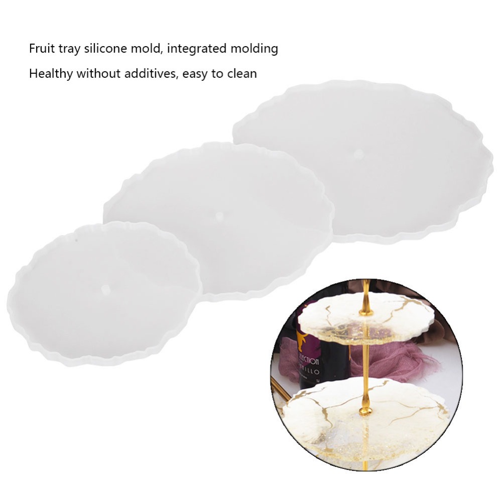 3pcs Irregular Round Fruit Tra – Coaster Mold Round recenzja i cena