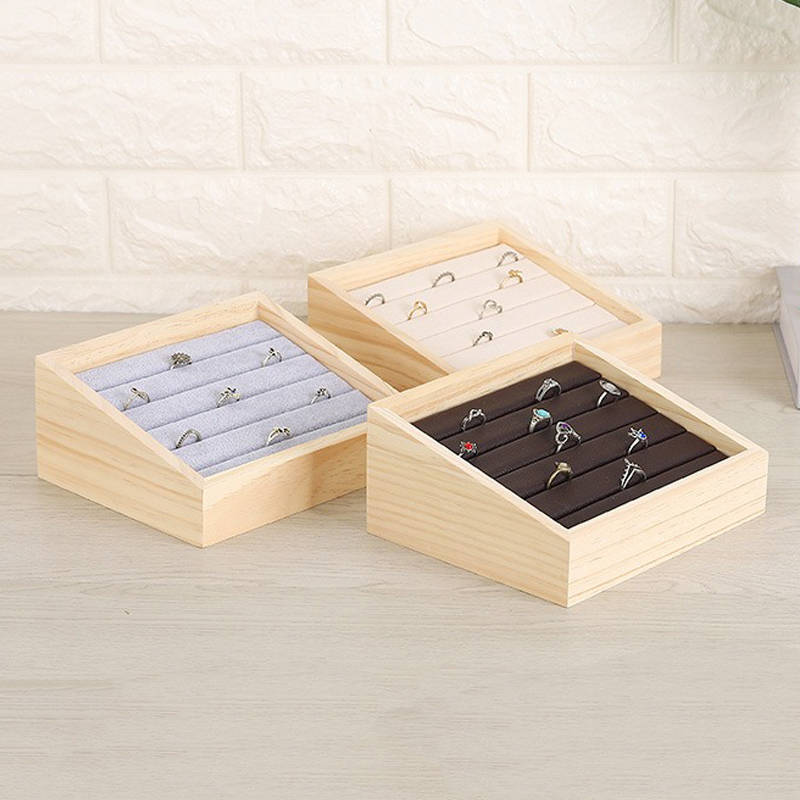1pc Wood Jewelry Display Tray  – Wood Ring Blank recenzja i cena
