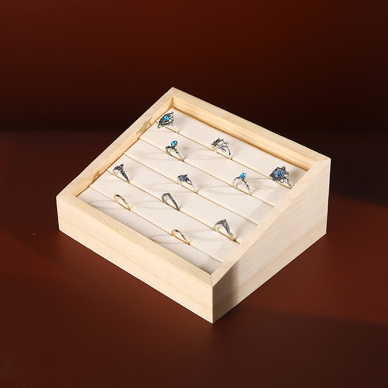 1pc Wood Jewelry Display Tray  – Wood Ring Blank recenzja i cena