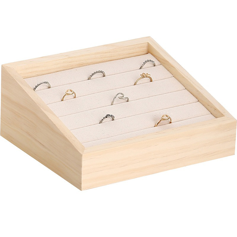 1pc Wood Jewelry Display Tray  – Wood Ring Blank recenzja i cena
