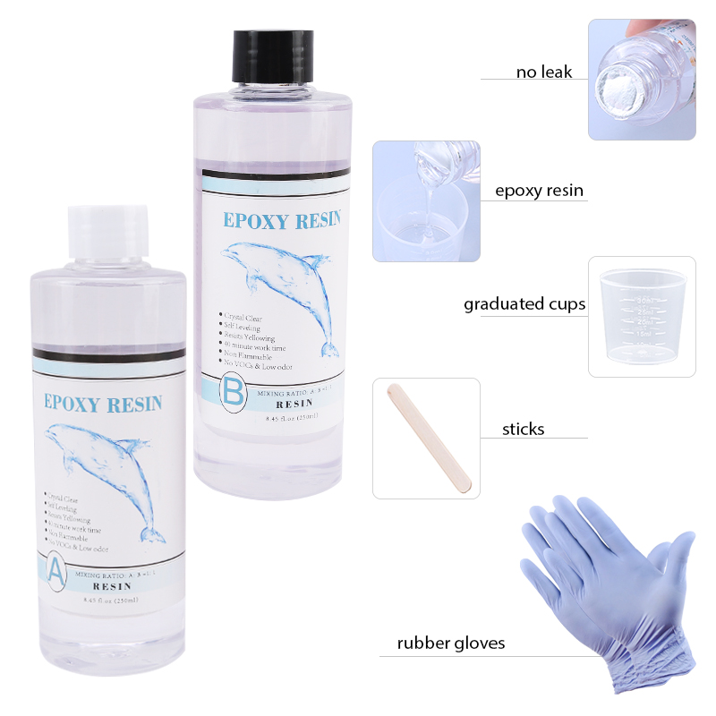 1:1 Clear Epoxy Resin Crystal  – Gold Foil Flakes recenzja i cena