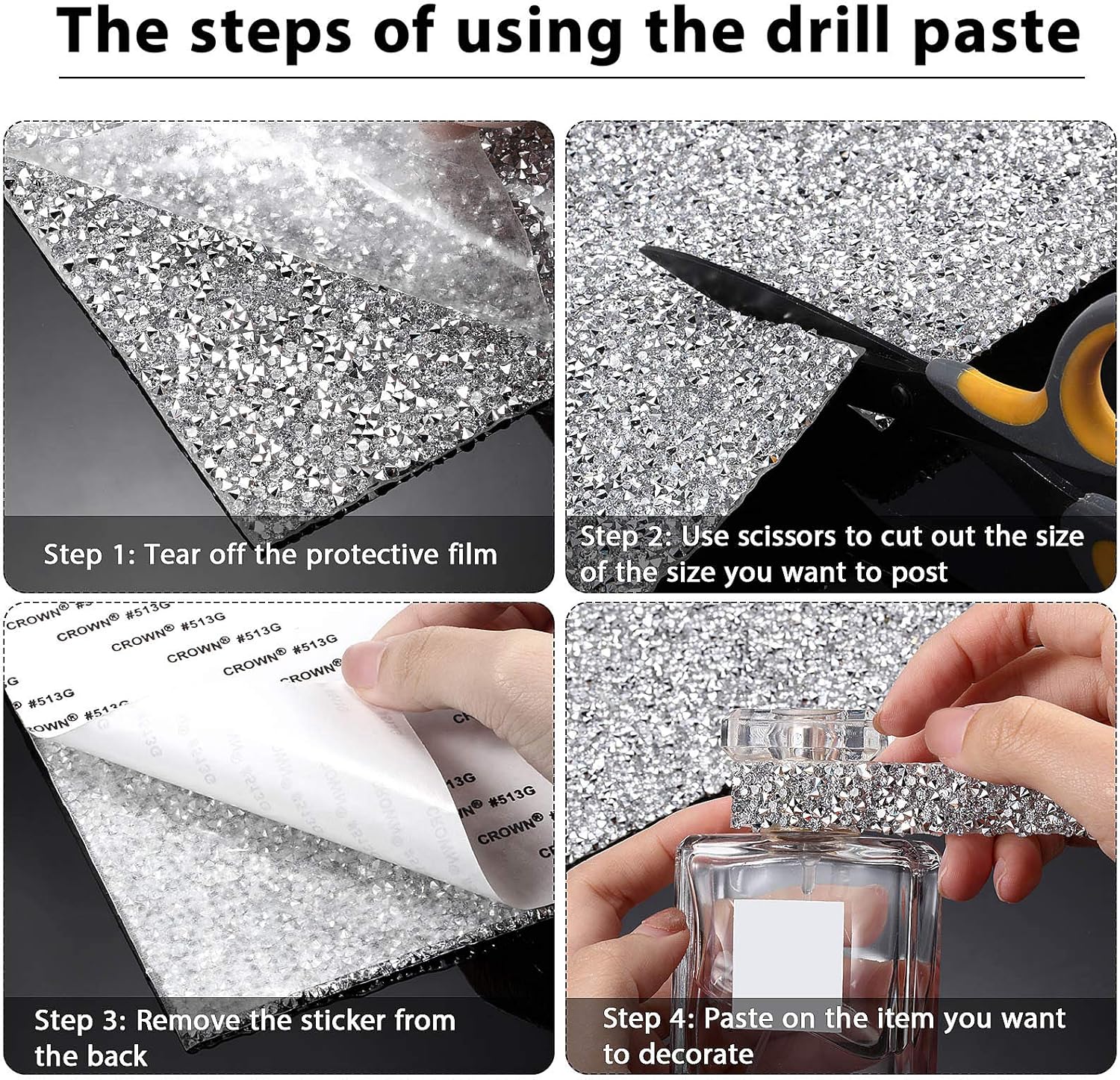 Crystal Rhinestone Sticker She – Resin Crafts Diy recenzja i cena