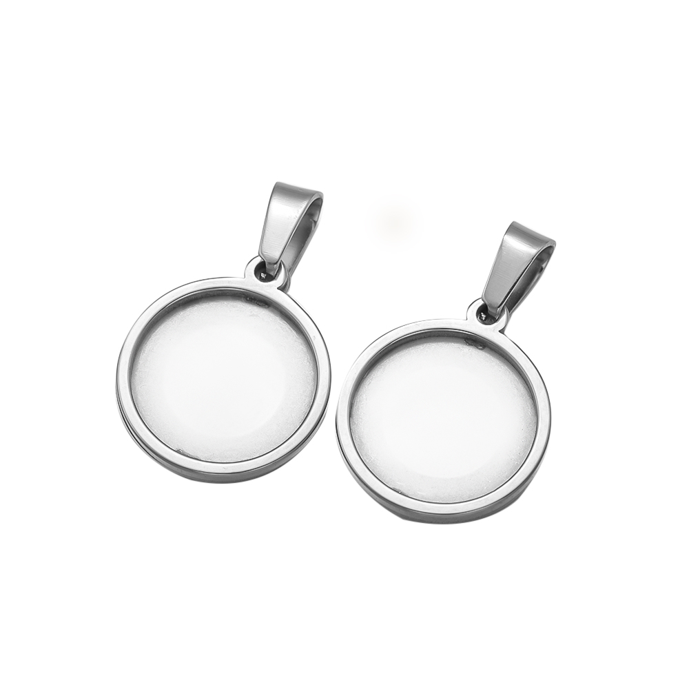 5Pcs/Lot Stainless Steel Round – Bezels Set Pendant recenzja i cena