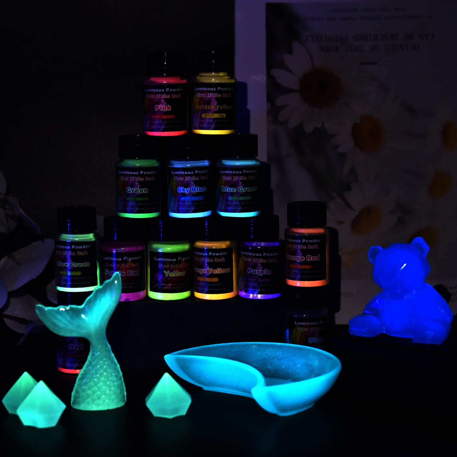 20g Luminous Glitter Powder Ph – Resin Pigment Set recenzja i cena
