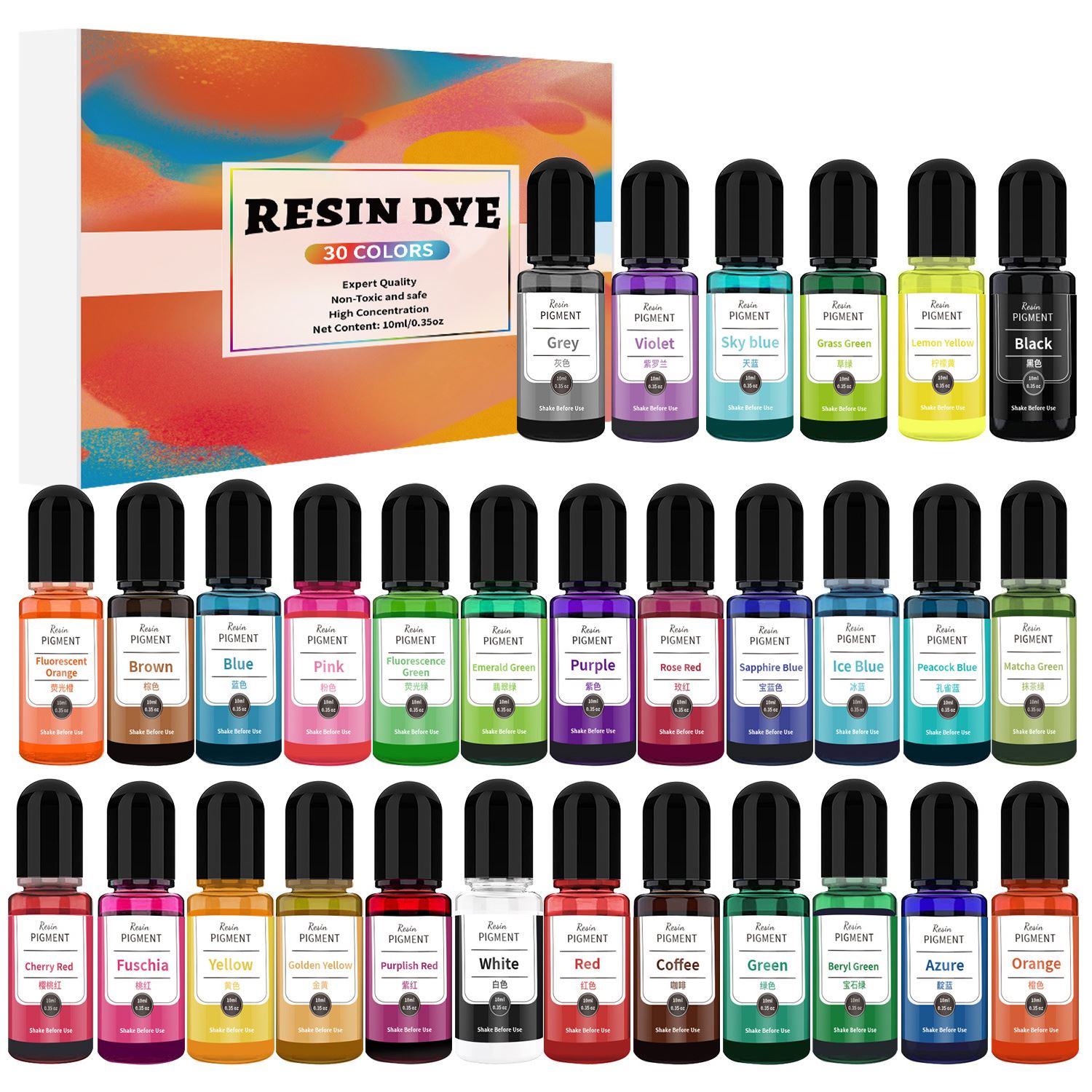 24/30 Colors Set 10ml Epoxy Re – Resin Dye Alcohol recenzja i cena