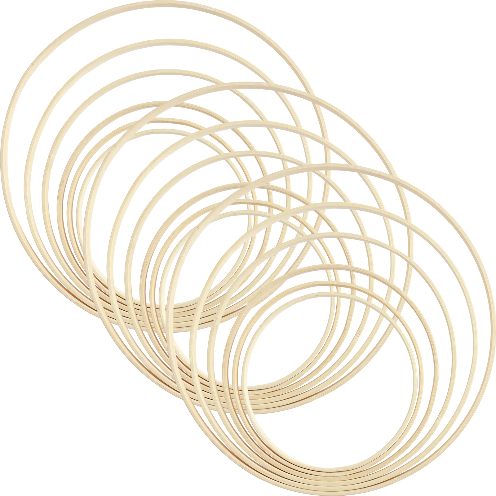 18Pcs Bamboo Rings Set 6 Sizes – Wood Ring Blank recenzja i cena