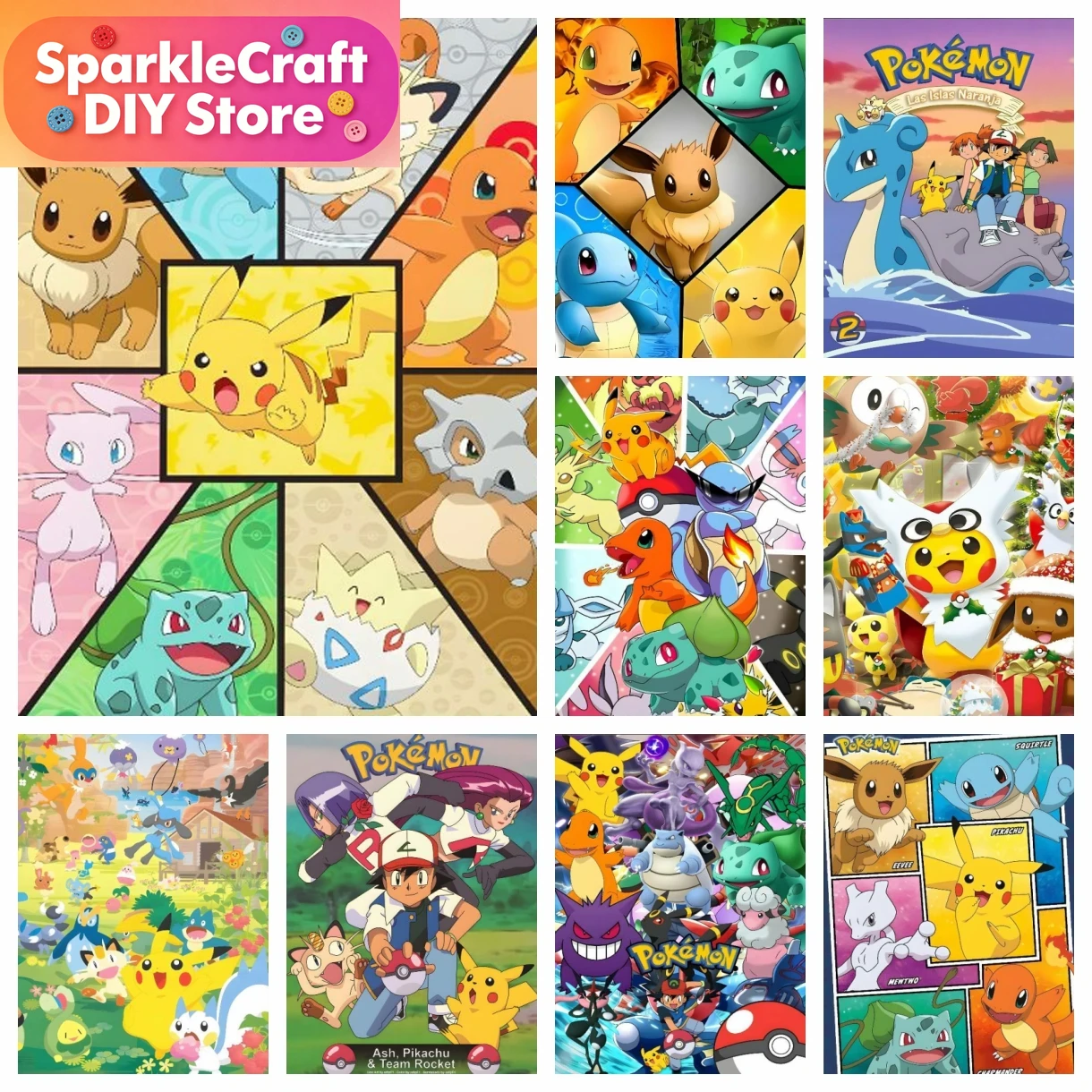 1pc frameless Cartoon Pokemon  – Resin Craft Kit recenzja i cena