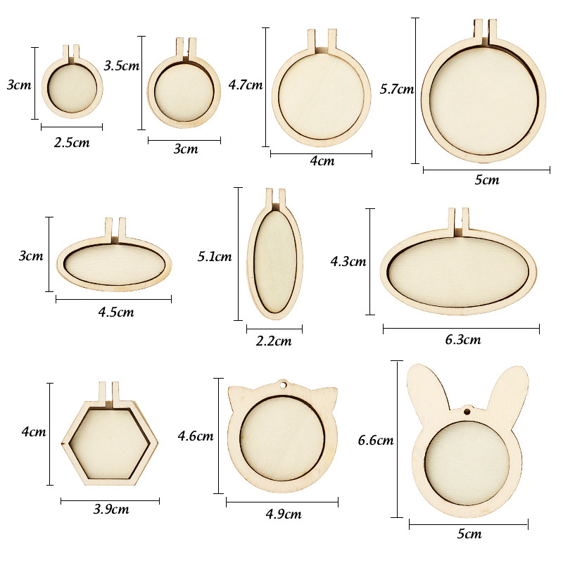 5pcs Mini Wood Embroidery Hoop – Wood Ring Blank recenzja i cena