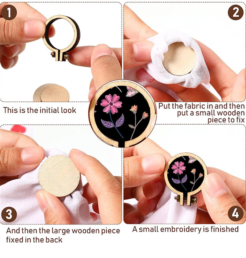 5pcs Mini Wood Embroidery Hoop – Wood Ring Blank recenzja i cena