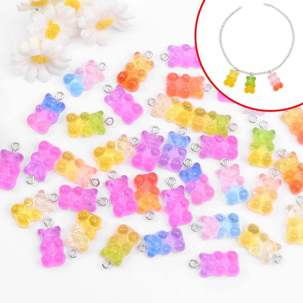 60pcs Dual Color Resin Bear Sh – Resin Craft Material recenzja i cena