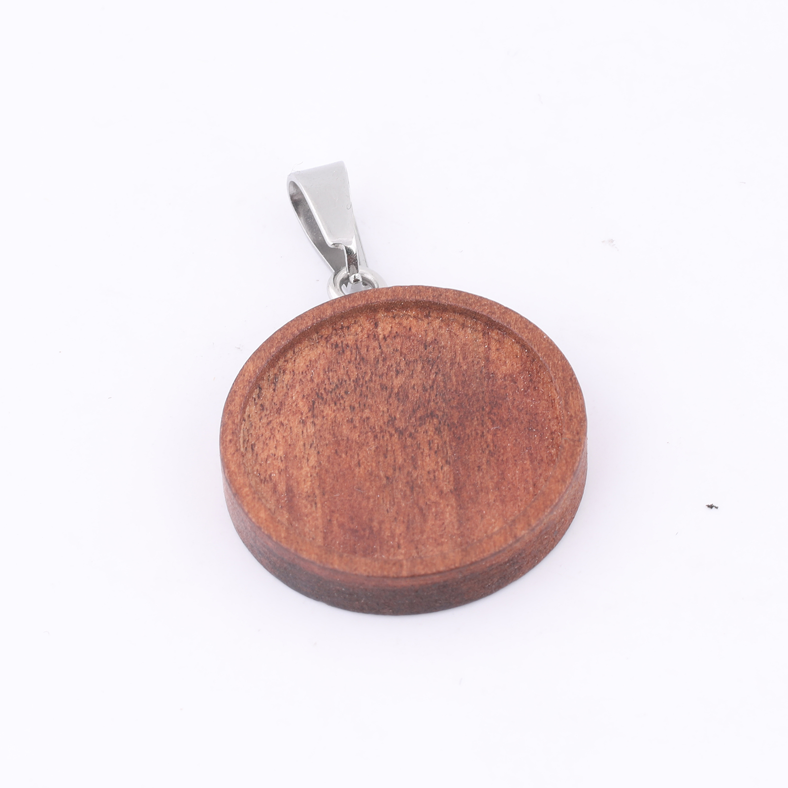 10pcs 20mm Round Wood Cabochon – Bezels Set Pendant recenzja i cena