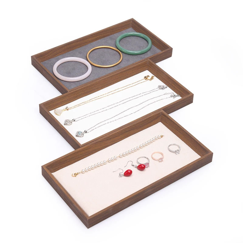 Brown Wood Empty Jewelry Tray  – Wood Ring Blank recenzja i cena