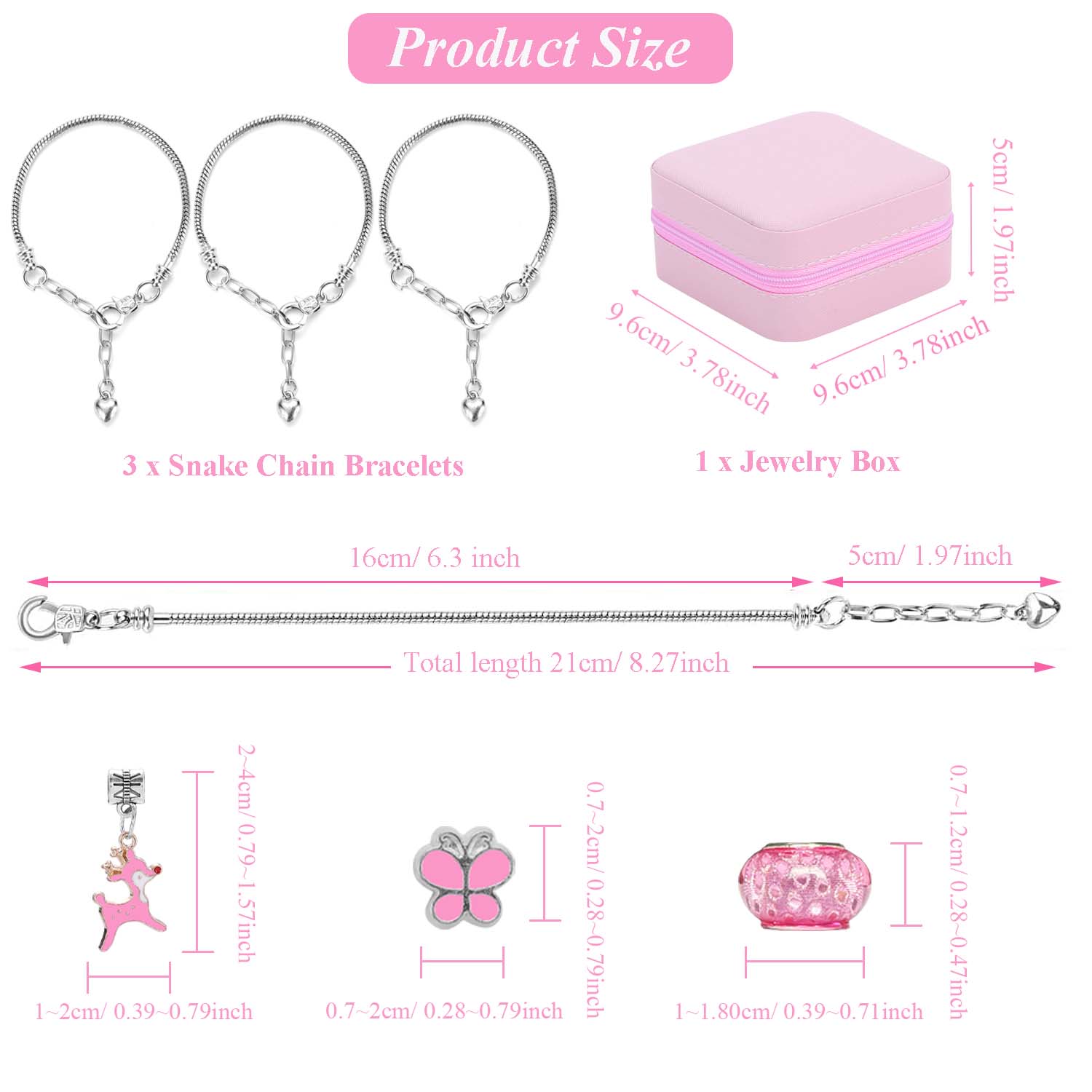 68pcs pink beaded jewelry set, – Resin Craft Projects recenzja i cena