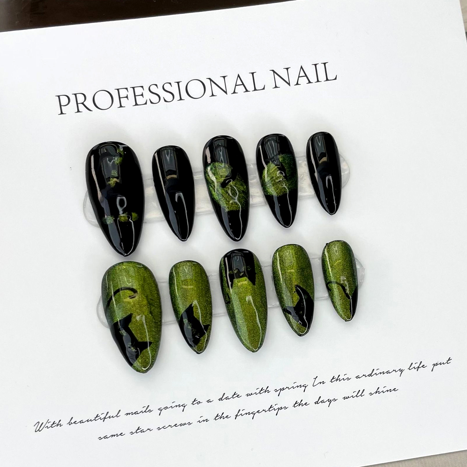 10pcs Handmade Press On Nails  – Resin Craft Material recenzja i cena