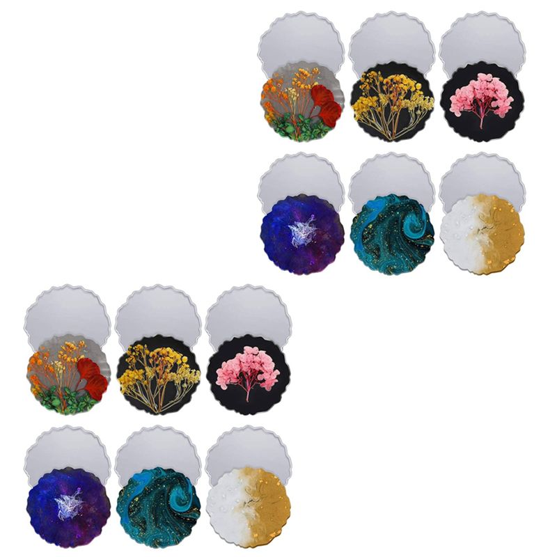 ABVT-12 Pieces Resin Coaster M – Geode Mold Silicone recenzja i cena