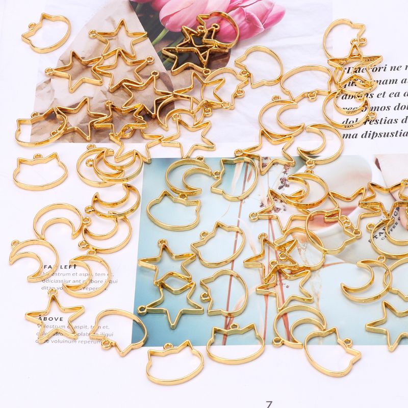 90 Pieces Mini Geometric Frame – Bezels Set Pendant recenzja i cena