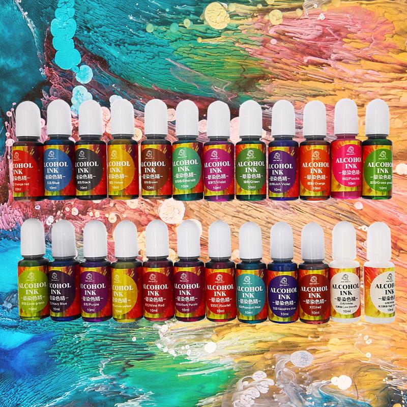 24 Color 10ml Art Ink Alcohol  – Resin Dye Alcohol recenzja i cena