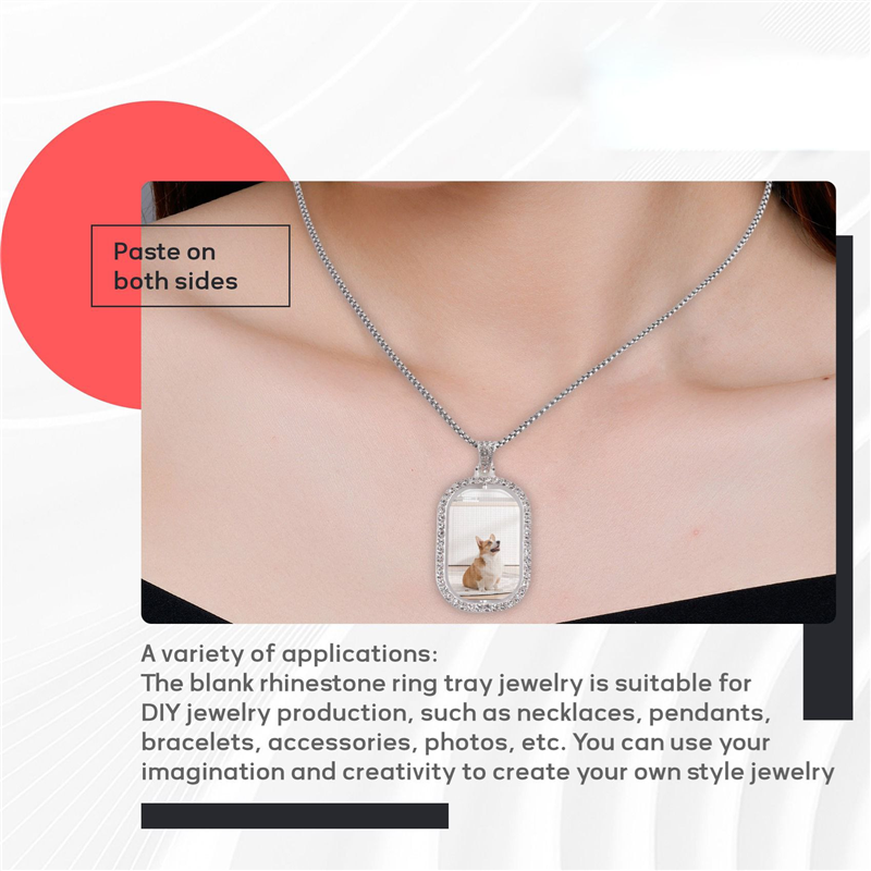 WORTHOWN-48Pcs Sublimation Rhi – Bezels Set Pendant recenzja i cena