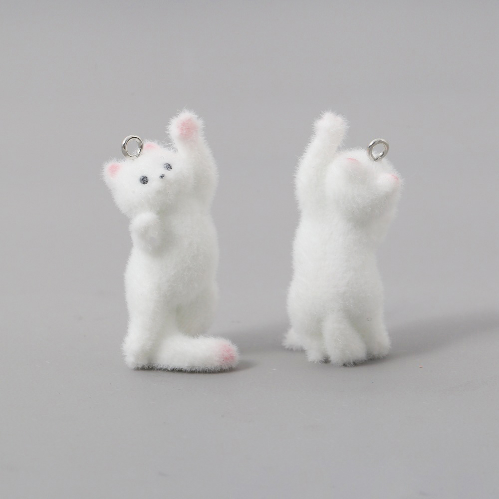 2pcs Flocking Little Cat Resin – Resin Craft Projects recenzja i cena