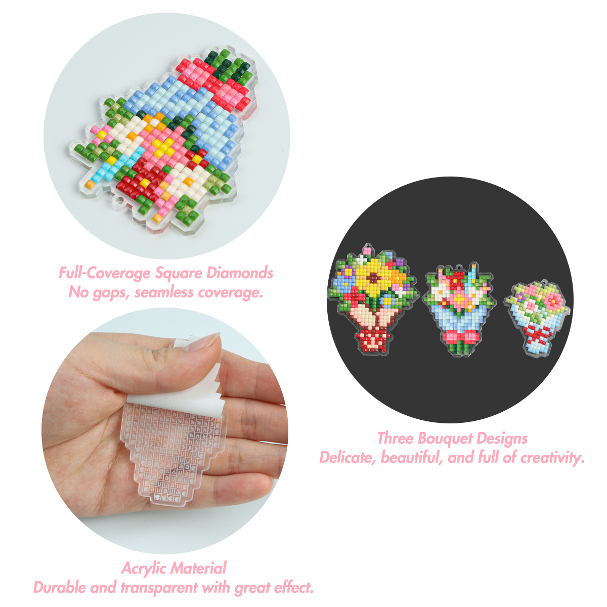 FOREVER YOUNG 3PCS Bouquet Acr – Resin Craft Kit recenzja i cena