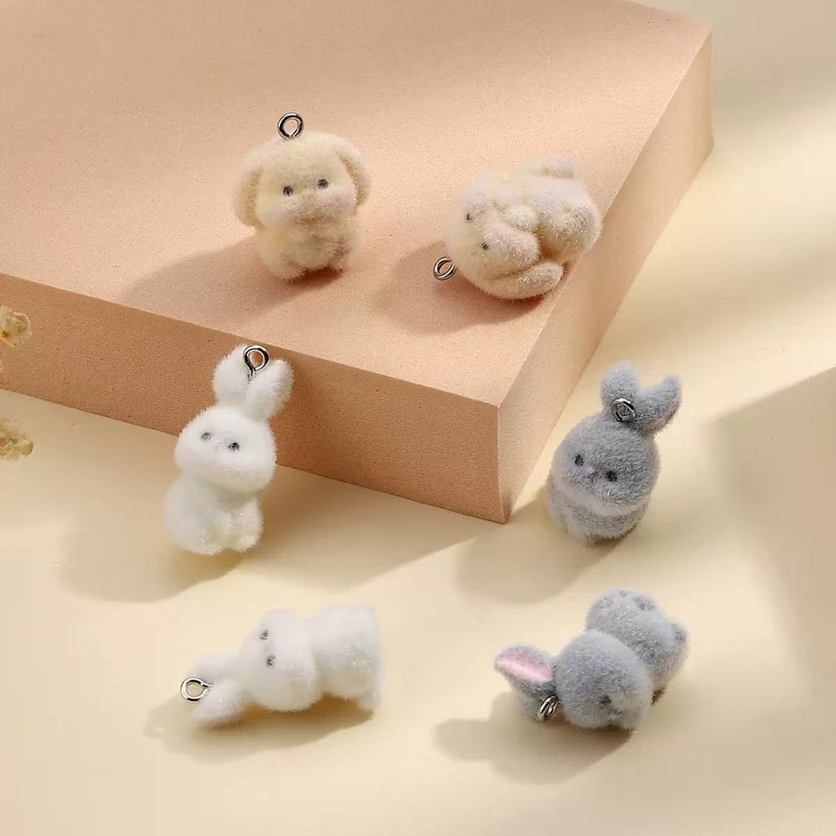 10pcs Flocking Little Rabbit R – Resin Craft Projects recenzja i cena