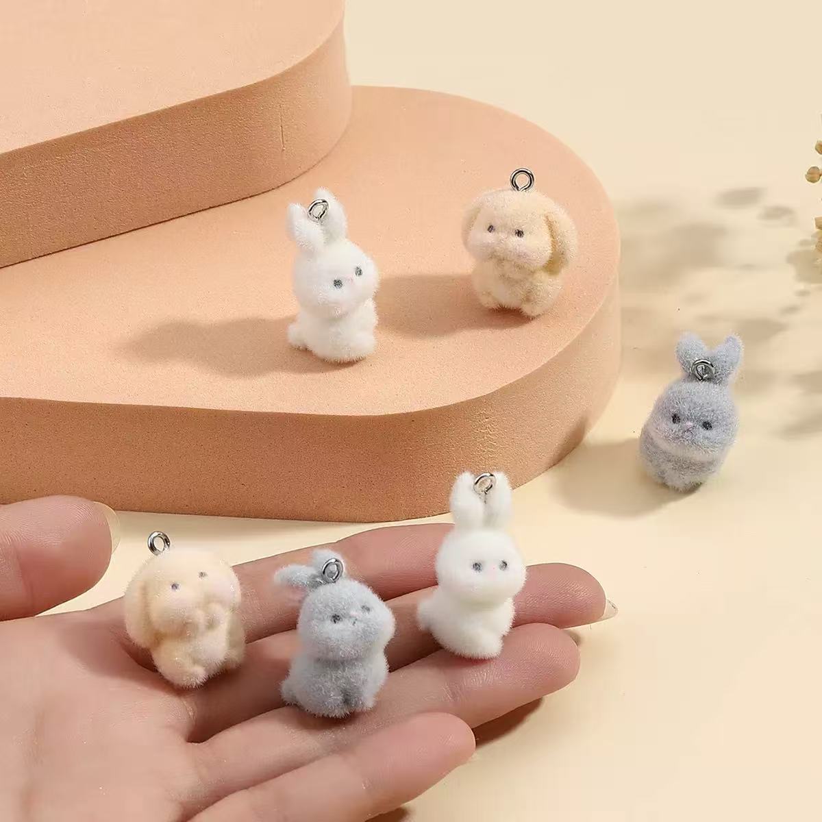 10pcs Flocking Little Rabbit R – Resin Craft Projects recenzja i cena