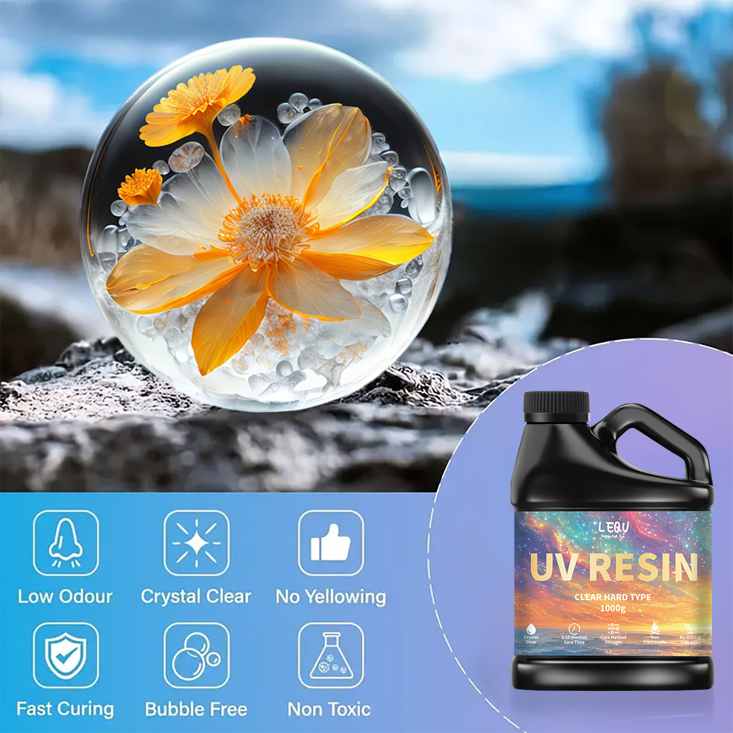 100/200/500/1000g UV Epoxy Res – Resin Craft Material recenzja i cena