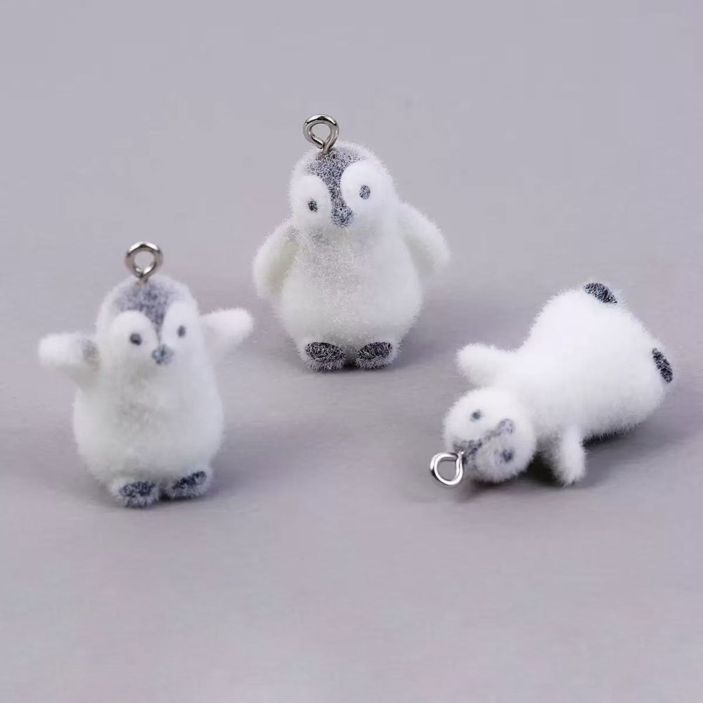 5pcs Flocking Small Penguin Re – Resin Craft Projects recenzja i cena