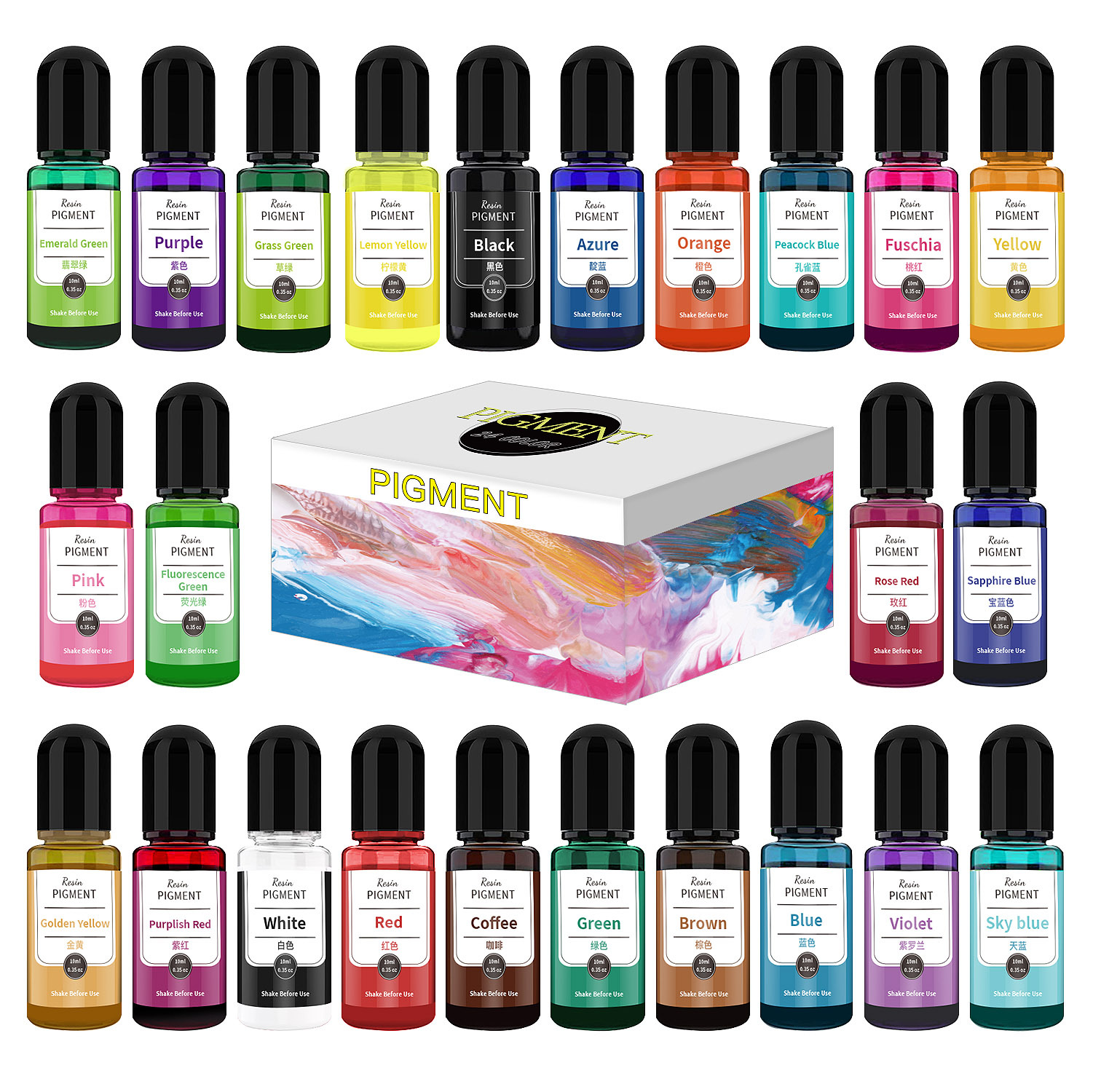 24 Color Art Ink Alcohol Resin – Resin Dye Alcohol recenzja i cena
